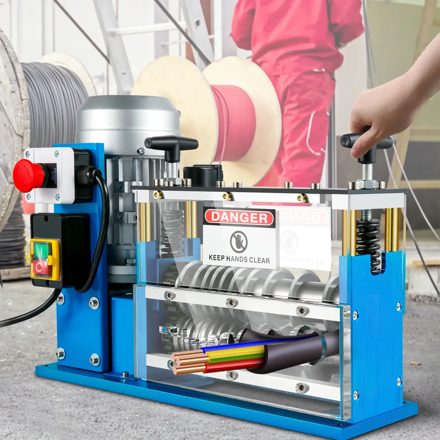 SMS-038 370W Electric Wire Stripping Machine