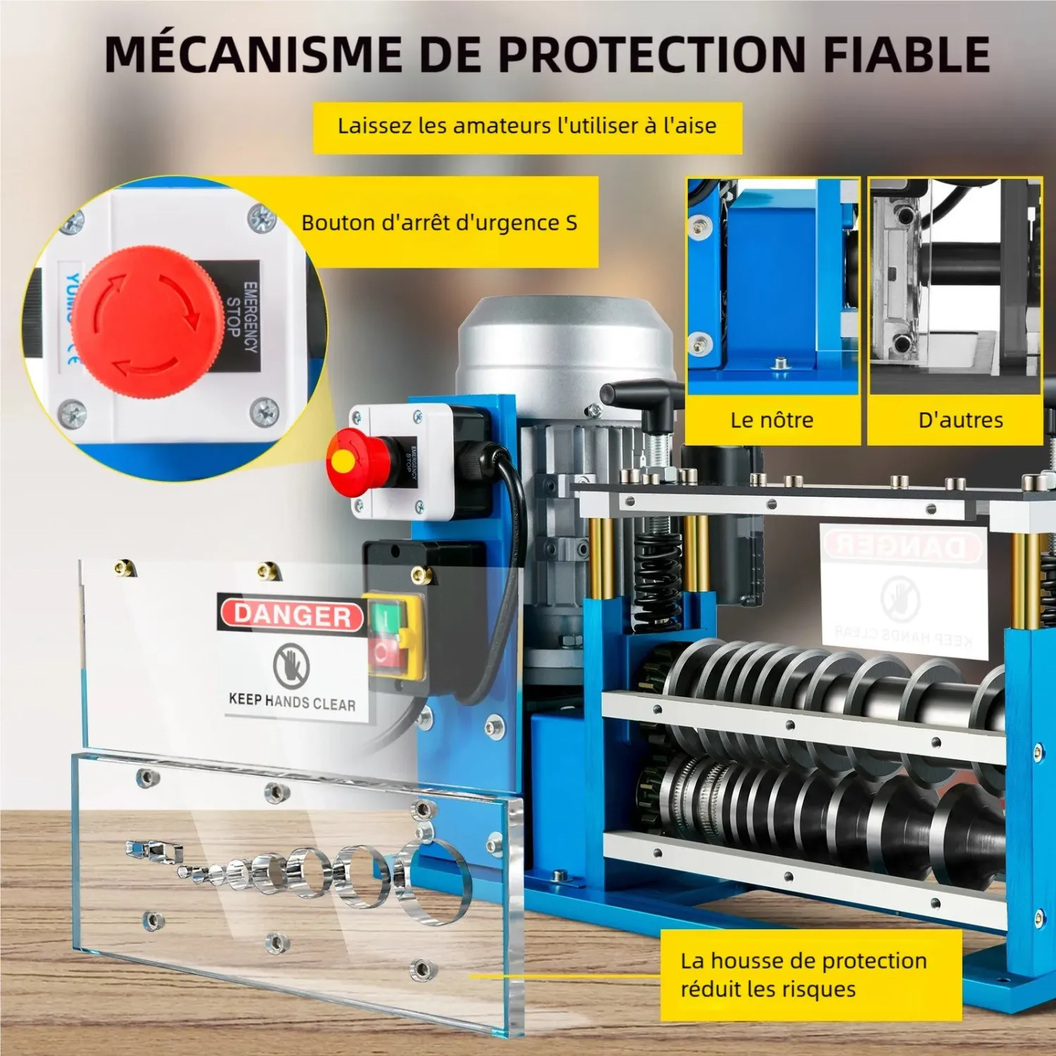 SMS-038 370W Electric Wire Stripping Machine