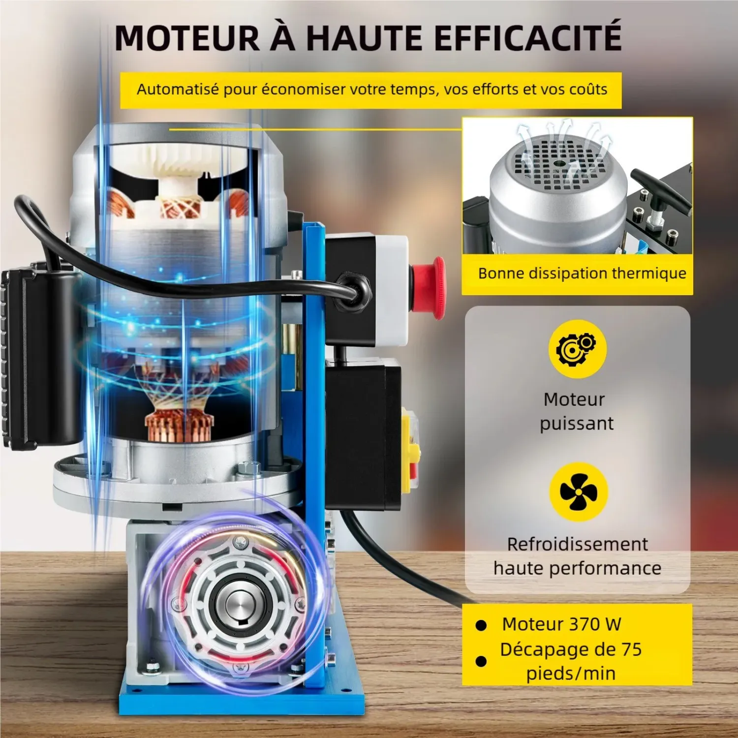 SMS-038 370W Electric Wire Stripping Machine