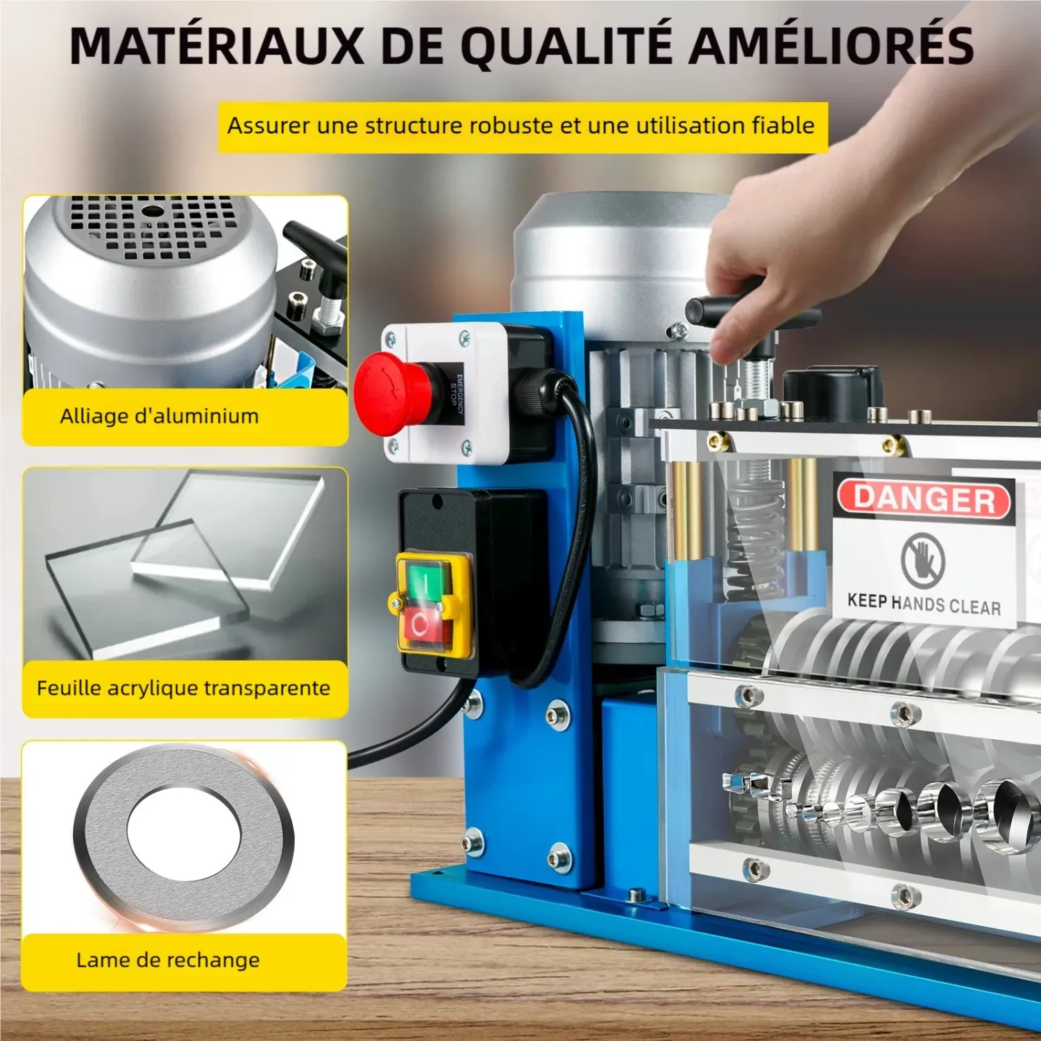 SMS-038 370W Electric Wire Stripping Machine