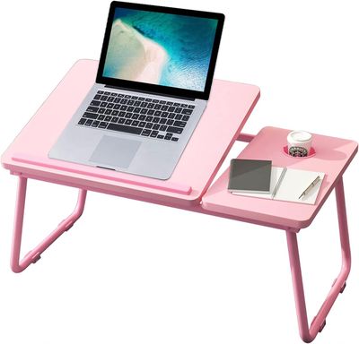 Laptop Bed Table Foldable Legs Cup Holder
