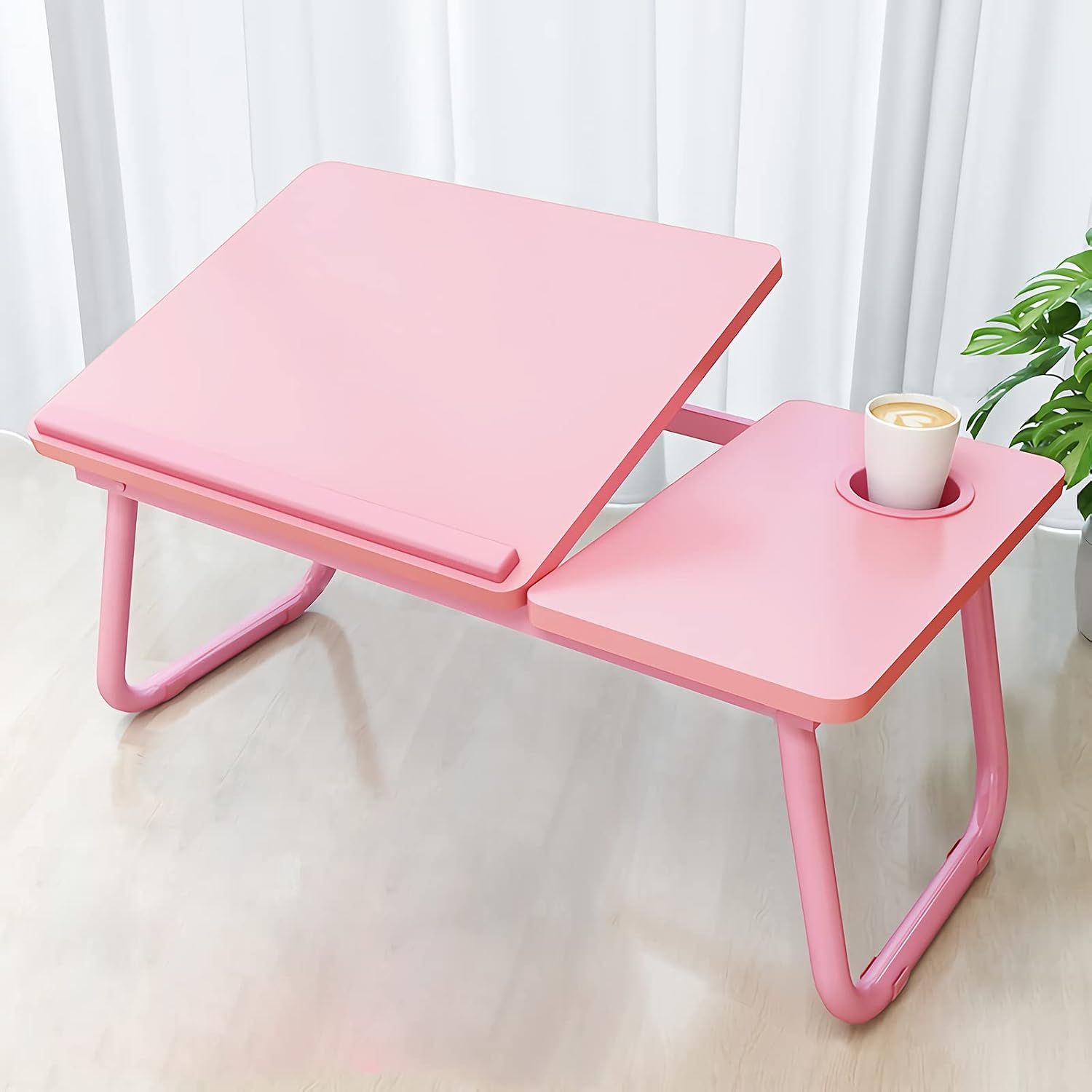 Laptop Bed Table Foldable Legs Cup Holder