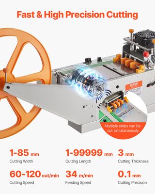 Automatic Webbing Cutting Machine, Hot &amp; Cold Belt Cutter with LCD Display, Adjustable Temperature for Nylon Strap, Ribbon &amp; Zipper Tape