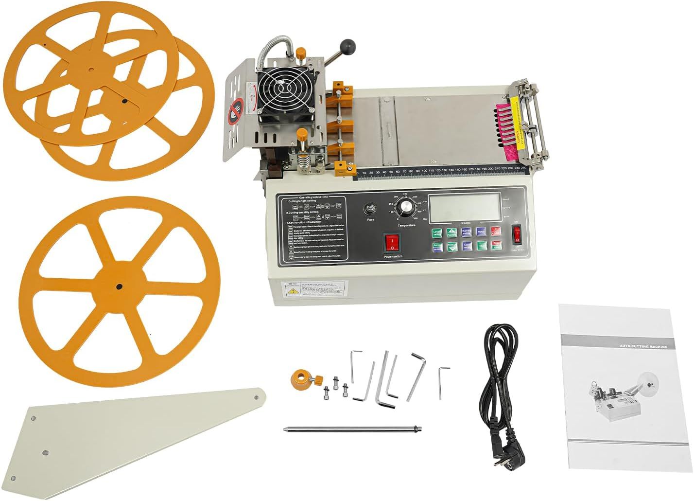 Automatic Belt and Tape Cutting Machine 400W LCD Display