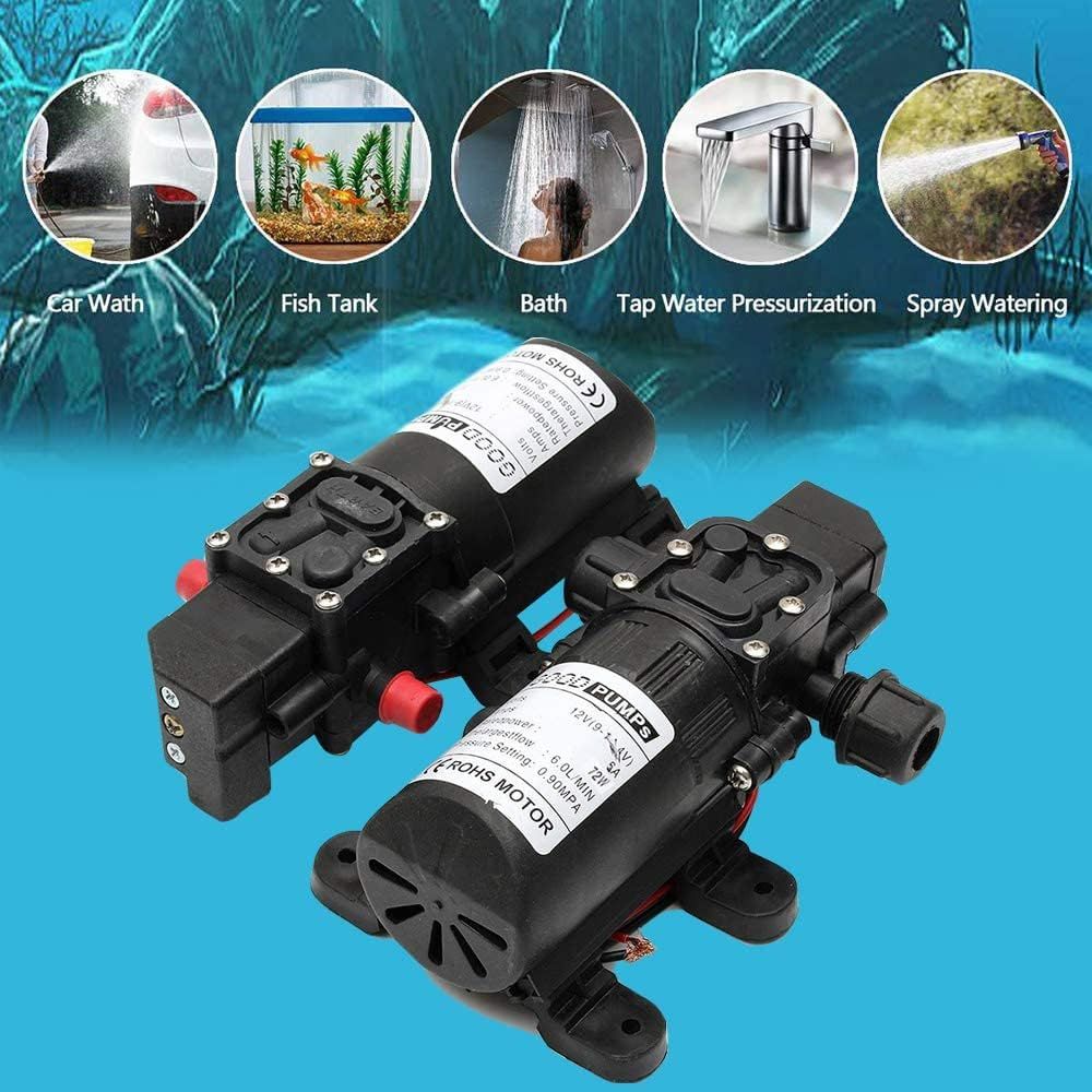 12V High Pressure Water Pump 6L/min Self Priming Diaphragm Pump