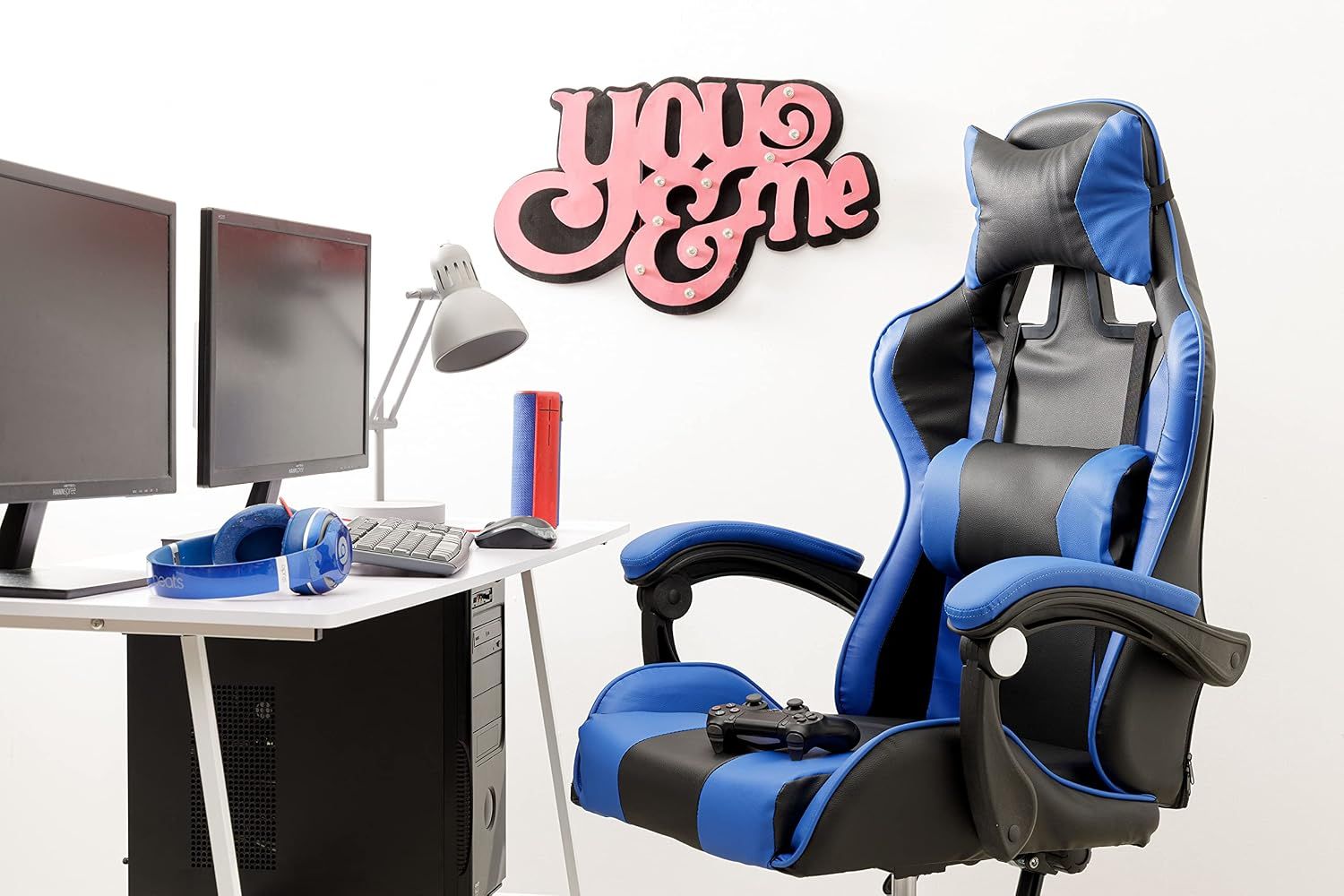 Home Gaming Chair Ergonomic Office Chair Blue