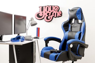 Home Gaming Chair Ergonomic Office Chair Blue