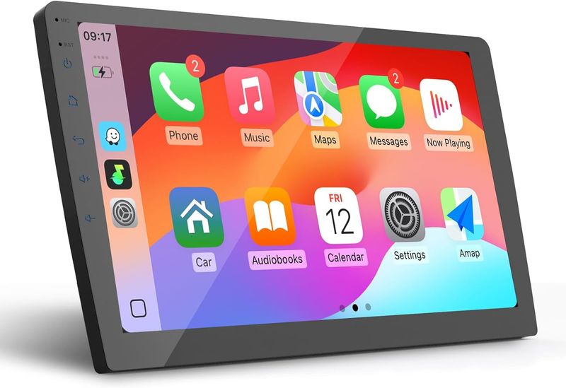 10.1 Inch Car Stereo Radio with Wireless CarPlay &amp; Android Auto, GPS, Bluetooth, Mirror Link, FM/AM/RDS &amp; Voice Control