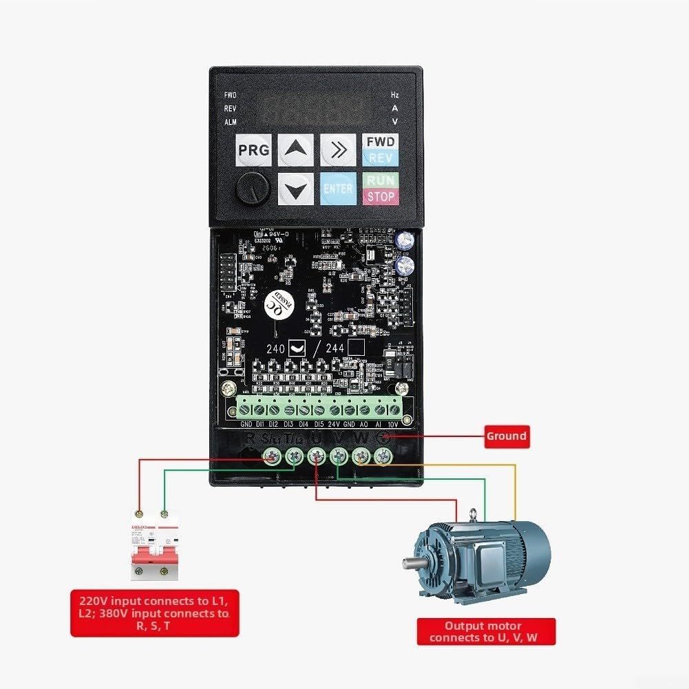 2.2kW for vfd 220V Single to 3-Phase Converter Motor Controller