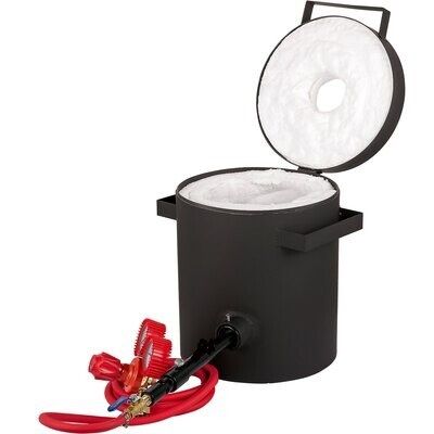 16KG Propane Metal Melting Furnace Double Burner with 2 Crucibles