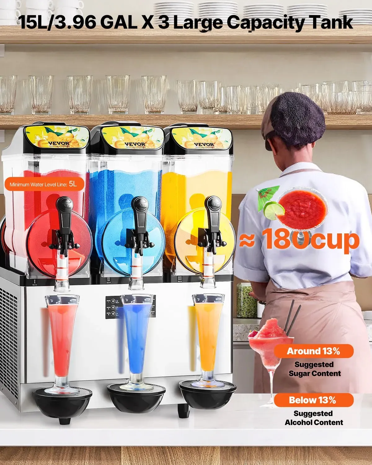 Slush Machine 45L Commercial Slushie Maker