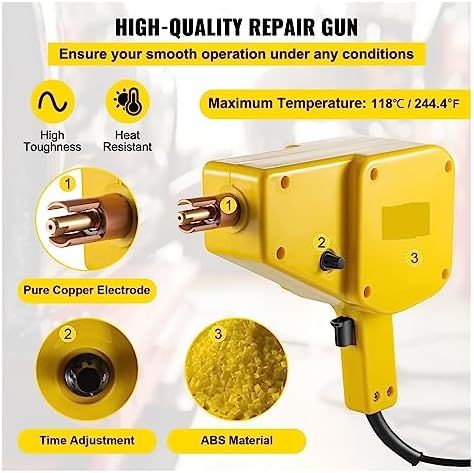 800VA Spot Welder Dent Puller Kit, Car Body Dent Repair Stud Welder Gun Set for Auto Body Repair