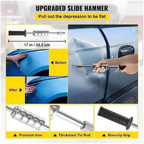 800VA Spot Welder Dent Puller Kit, Car Body Dent Repair Stud Welder Gun Set for Auto Body Repair