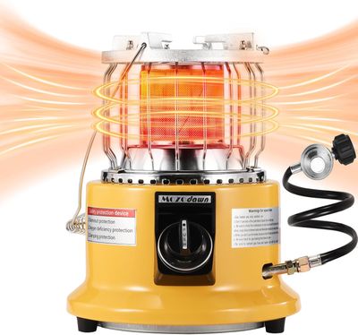 Portable 2-in-1 Portable Propane Heater &amp; Camping Stove – 13,000 BTU