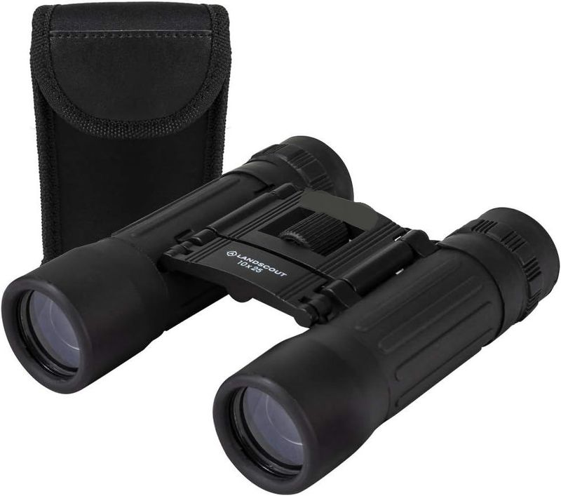 10x25mm Water Resistant Binoculars with Carry Case