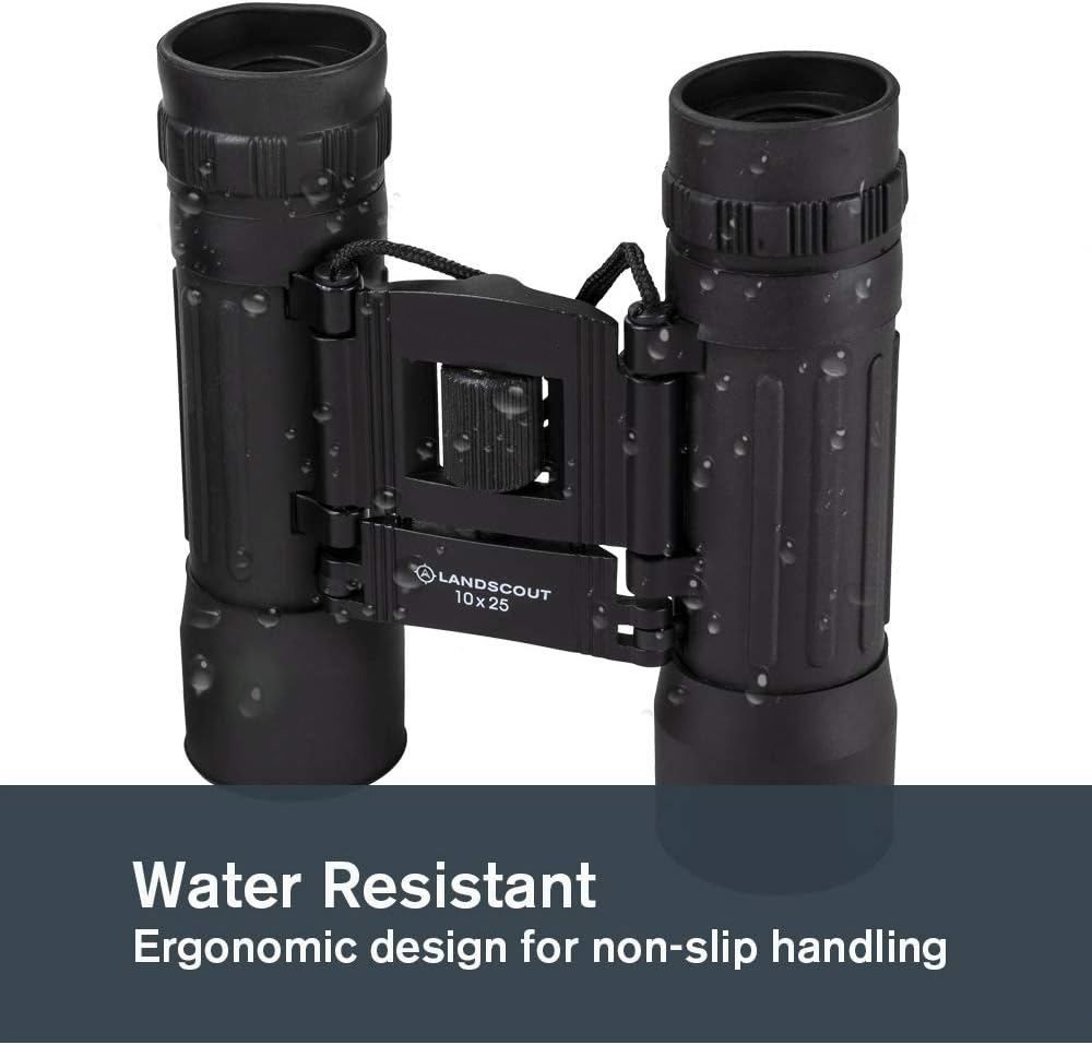 10x25mm Water Resistant Binoculars with Carry Case