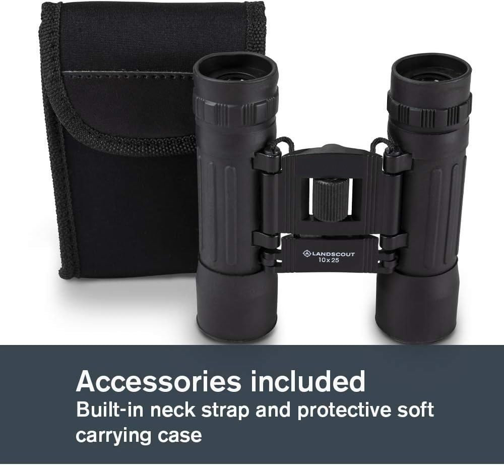 10x25mm Water Resistant Binoculars with Carry Case