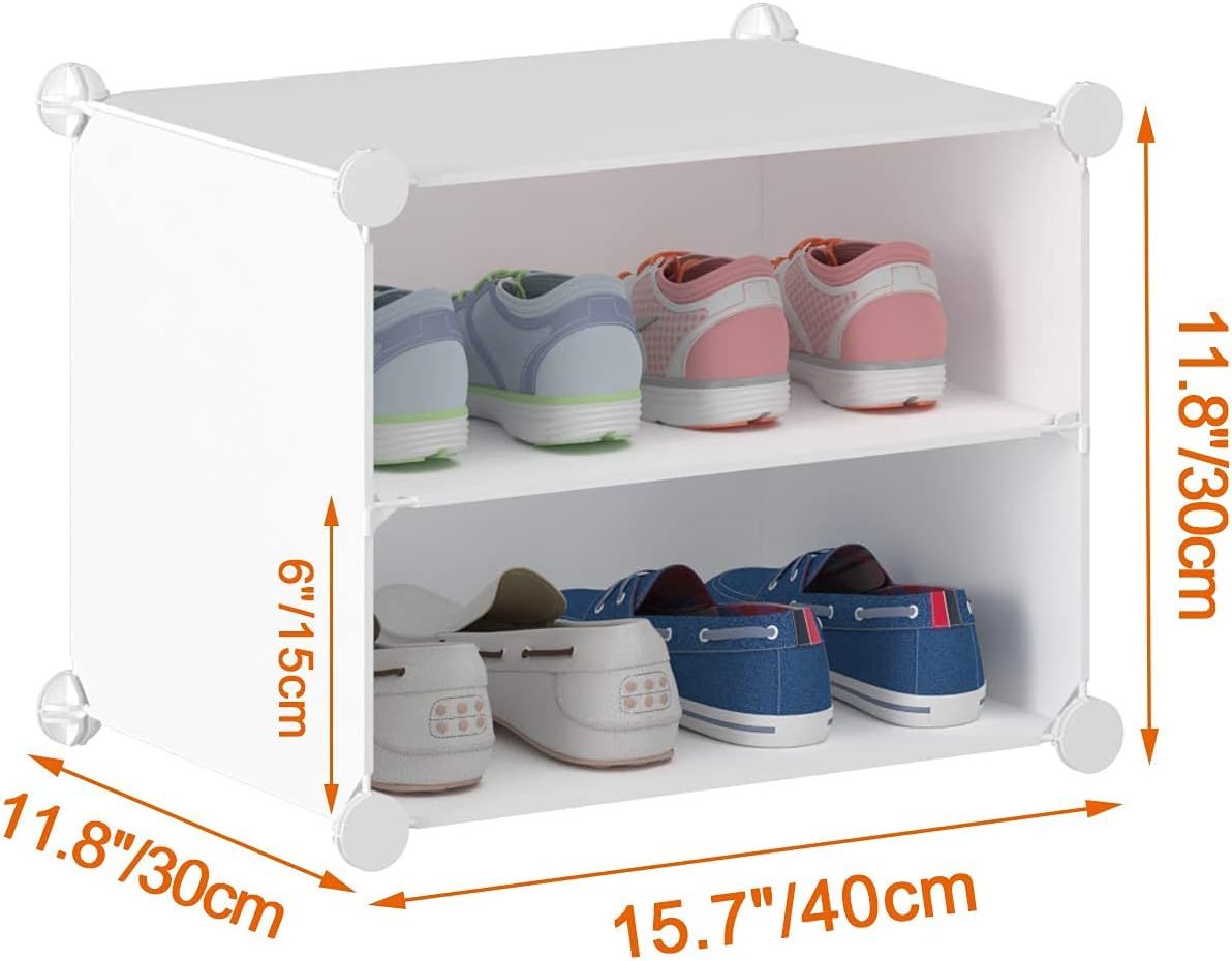 Portable 5-Tier DIY Cube Shoe Rack – Modular Storage Organiser