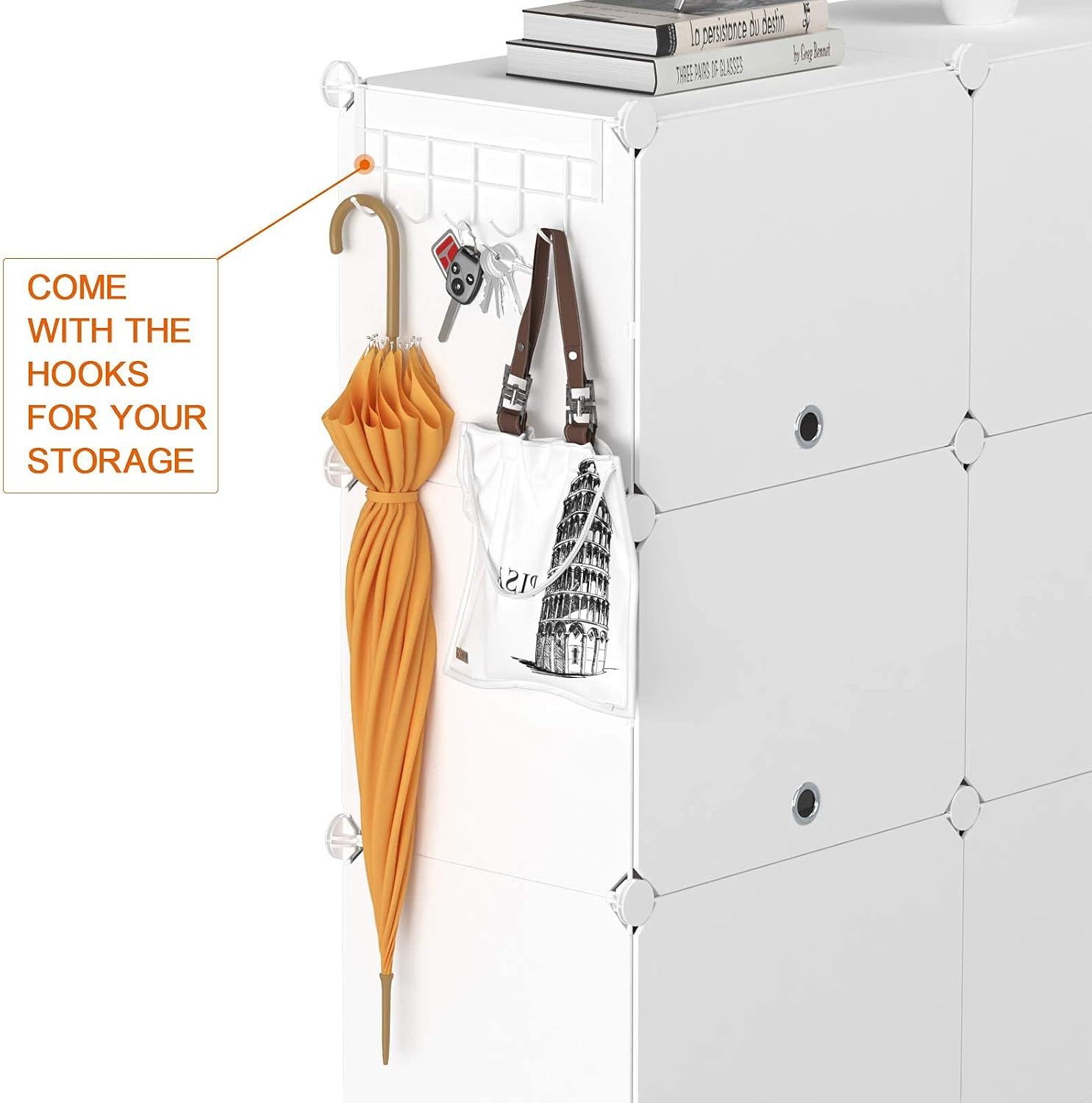 Portable 5-Tier DIY Cube Shoe Rack – Modular Storage Organiser