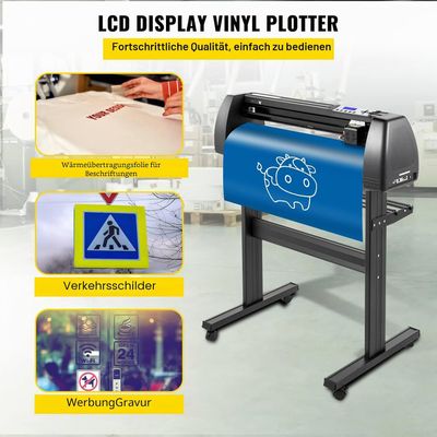 870mm Vinyl Cutting Machine Plotter, LED Sign Cutter with Adjustable Speed &amp; Force, Software Support for Mac &amp; Windows
