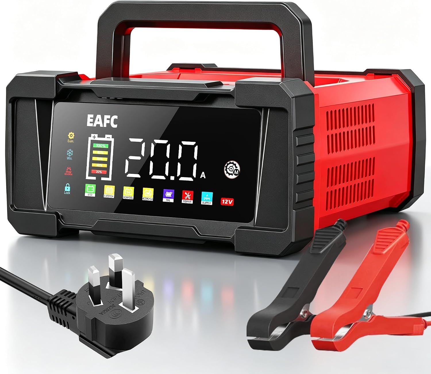 Car Battery Charger 20A 12V 24V Maintainer
