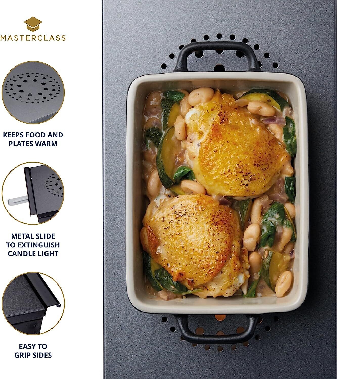 Black/Grey Professional Food Warmer and Plate Warmer
