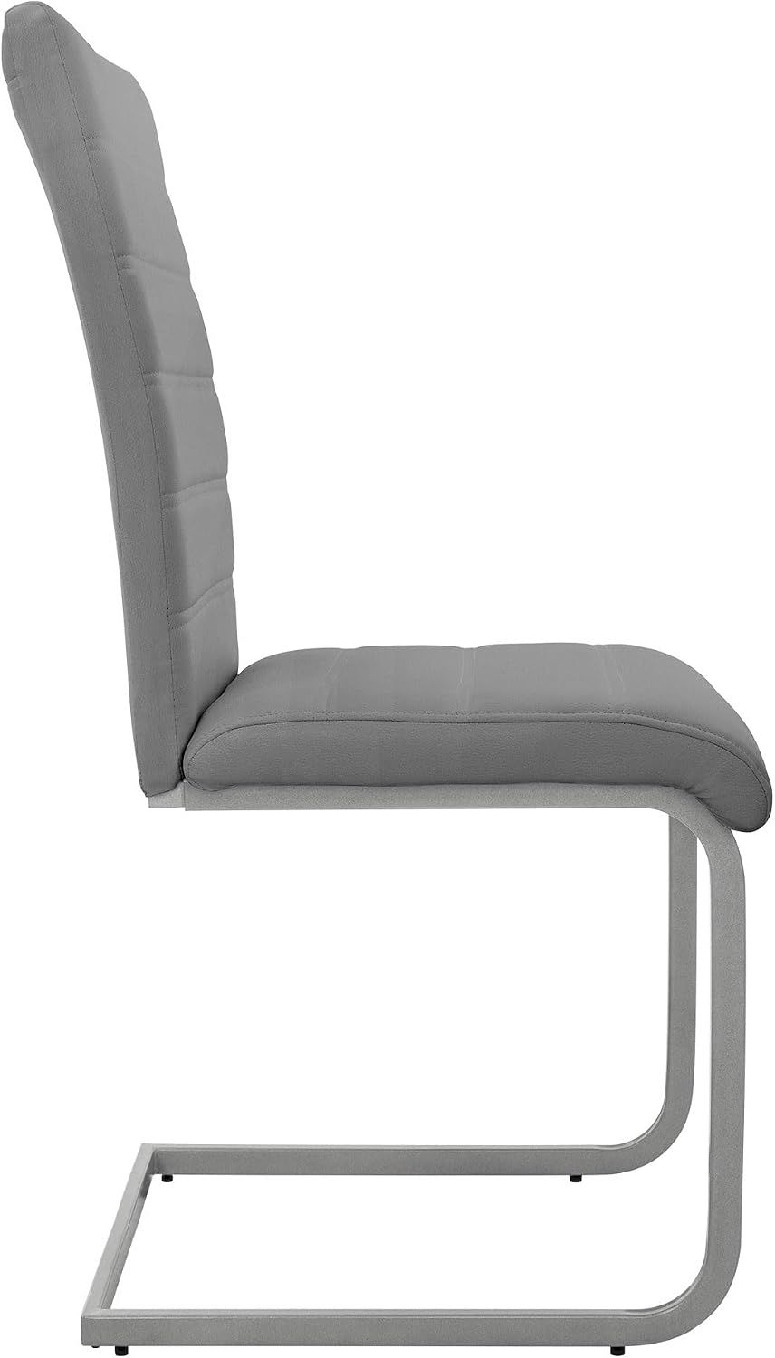 Set of 6 Ergonomic Cantilever Dining &amp; Office Chair – PU Leather Upholstered