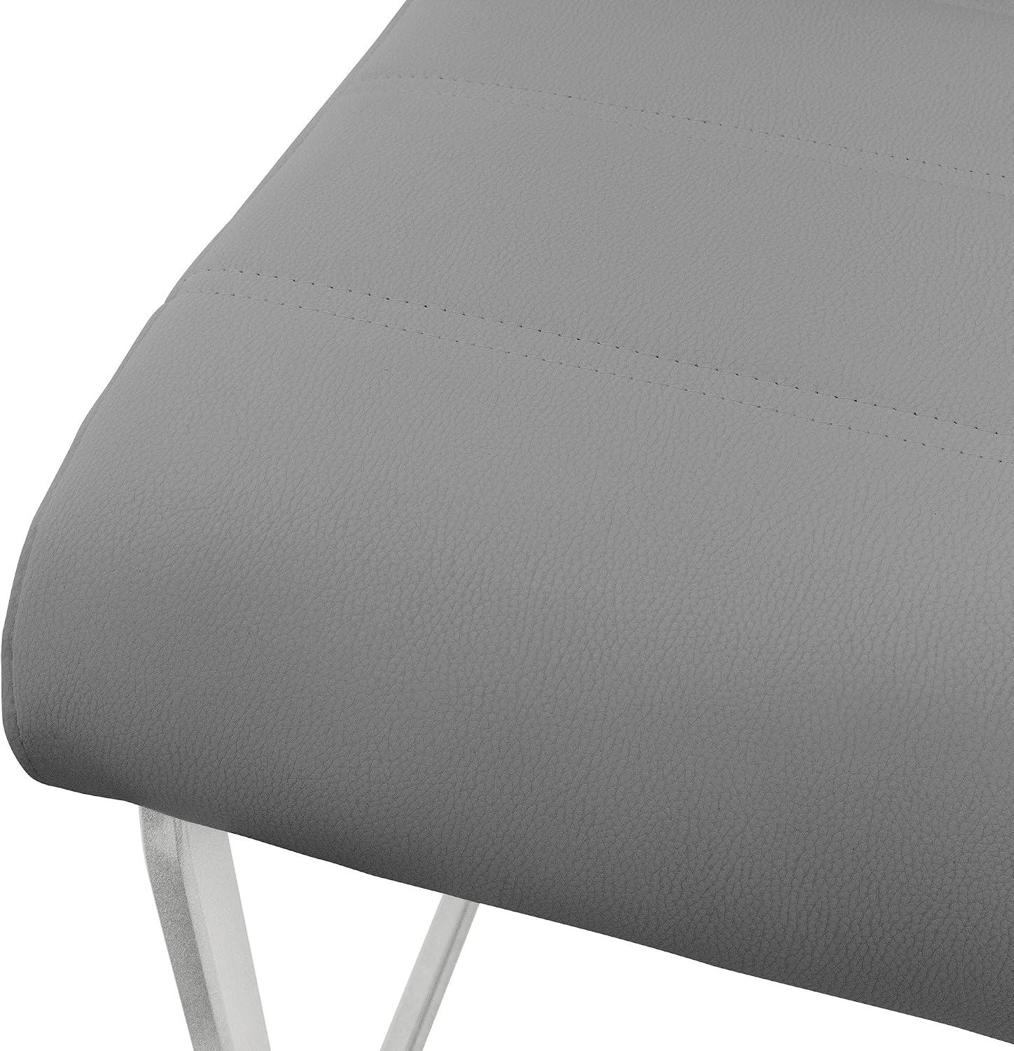 Set of 6 Ergonomic Cantilever Dining &amp; Office Chair – PU Leather Upholstered