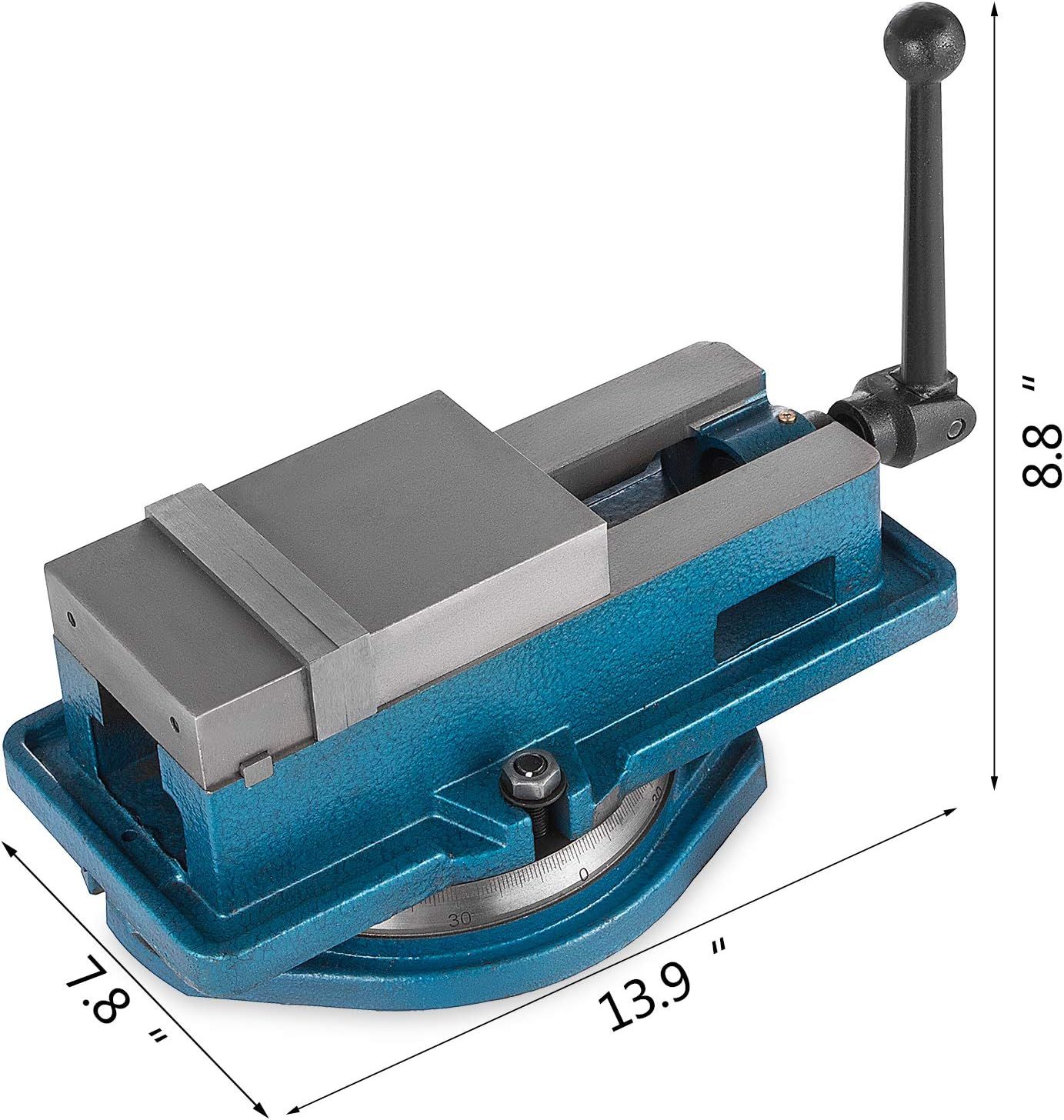 4-Inch Jaw Milling Machine Vise 100mm Precision Swivel Base