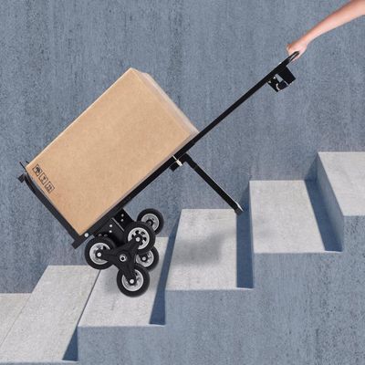 Folding Stair Climbing Sack Truck, 210kg Capacity, 6-Wheel Trolley