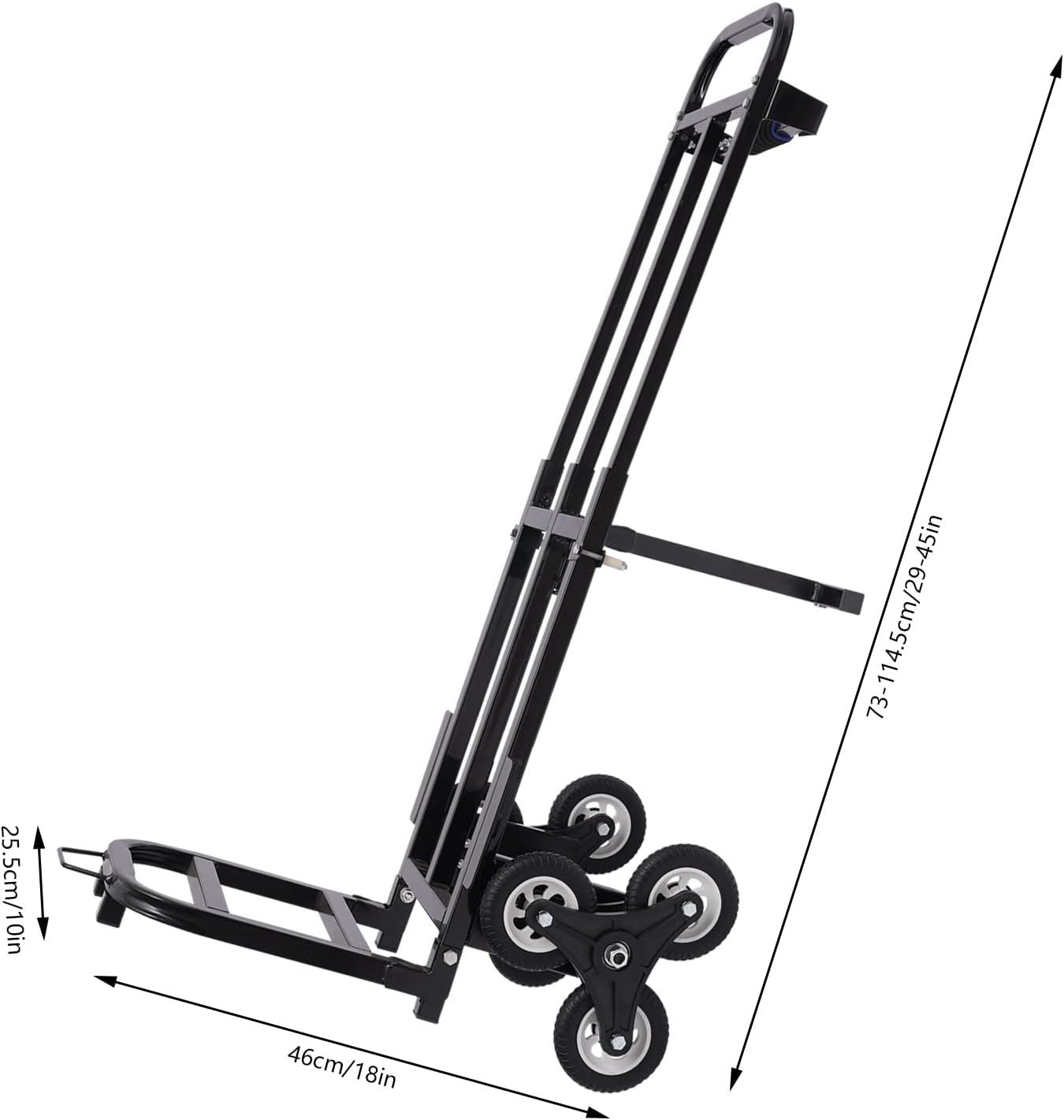 Folding Stair Climbing Sack Truck, 210kg Capacity, 6-Wheel Trolley