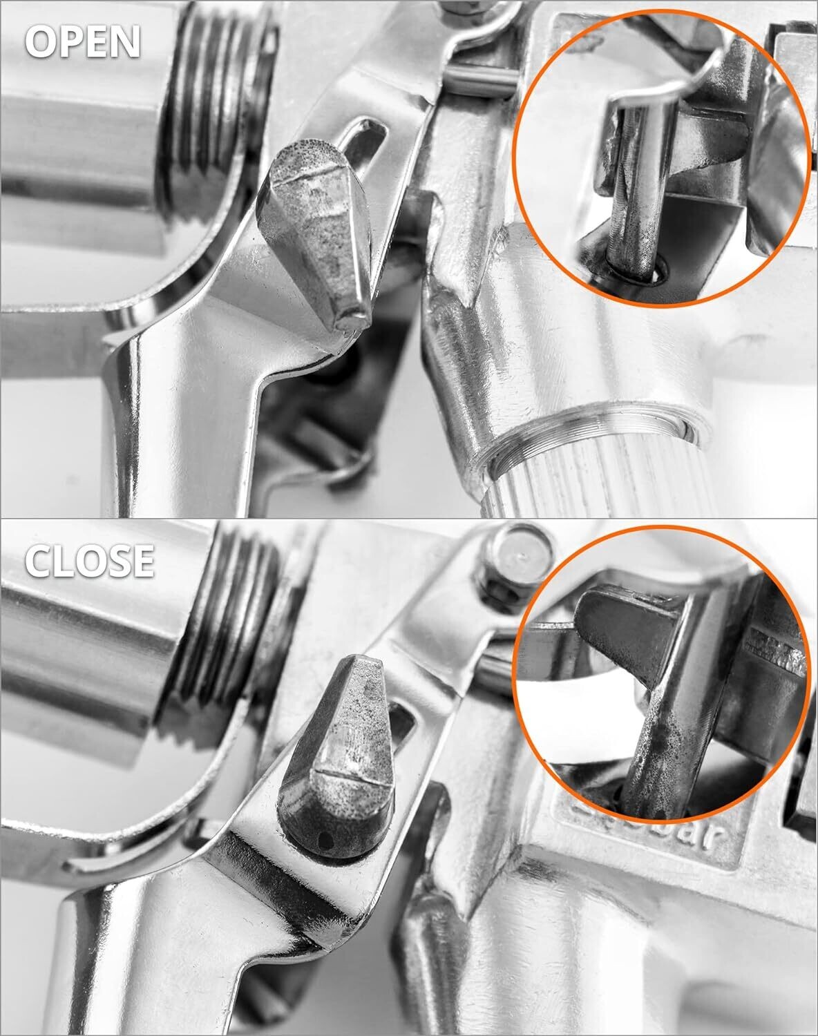 Airless Gun High Pressure with Nozzle Seat and 517 Nozzle for Paint Spray System, 3600 PSI / 250 BAR