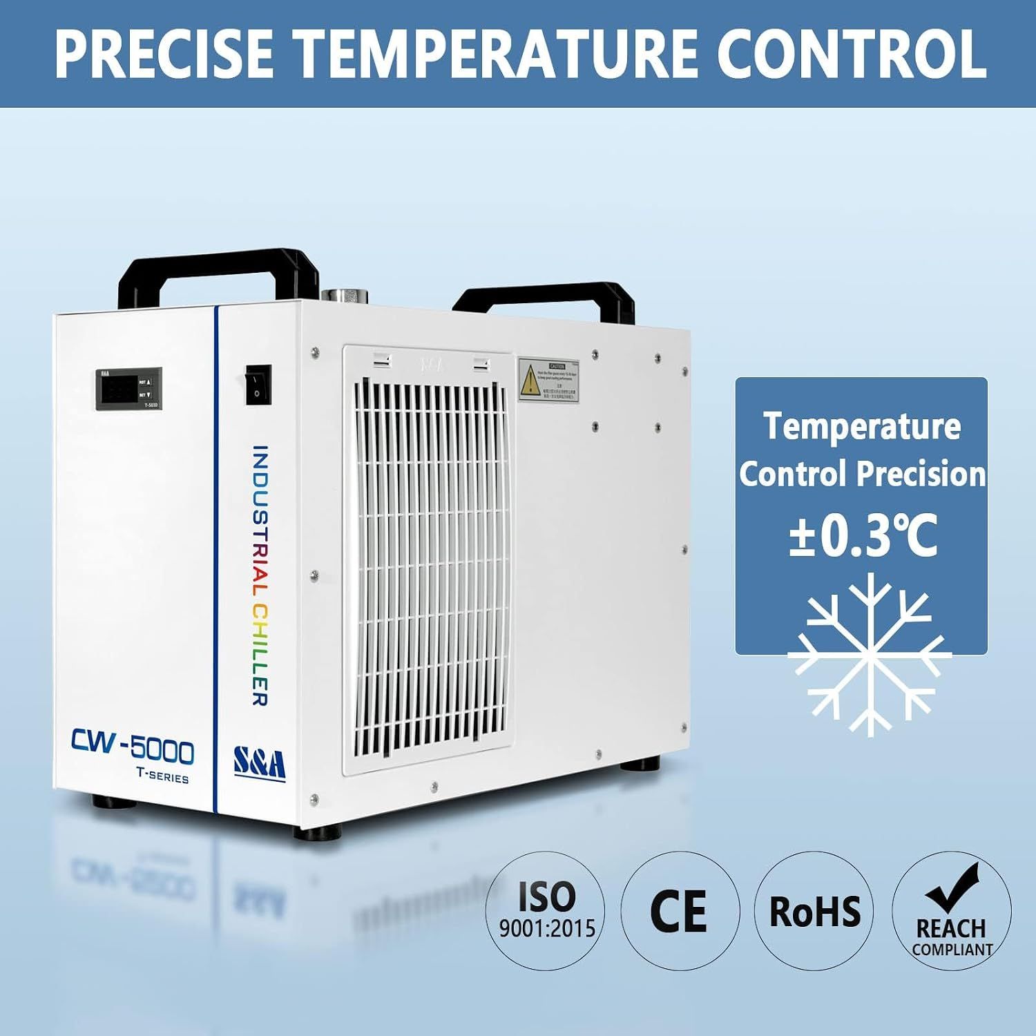 Industrial CW-5000TG Water Cooler for Laser Engraving Machines