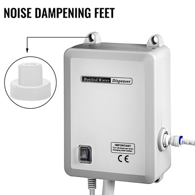 Automatic Electric Water Pump System for Bottled Water Dispensers — 5 Gallon Compatible, Single Inlet Jug Pump, Works with Coffee &amp; Tea Machines — Bucket Not Included