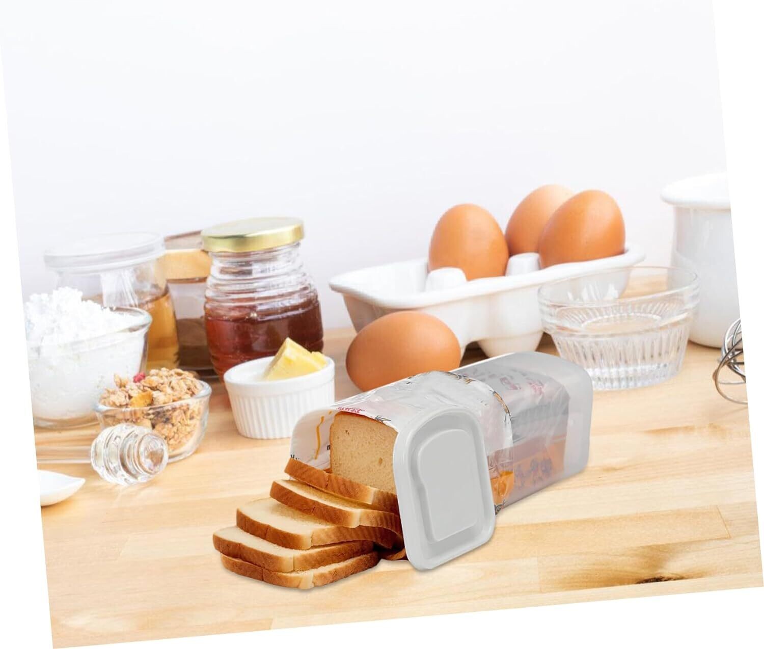Cream Cracker Storage Container 34.5cm Sealed Bread Box Kitchen Organizer