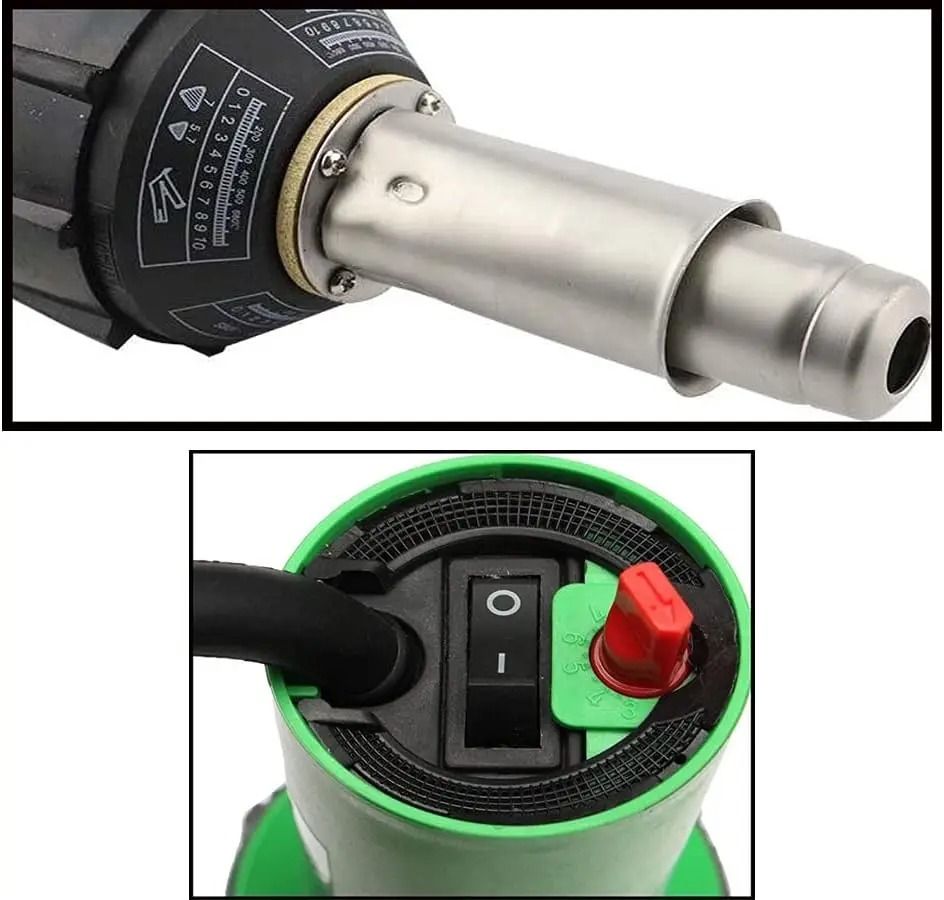 1600W Hot Air Plastic Welding Gun 220V PP PVC PE Welder Kit