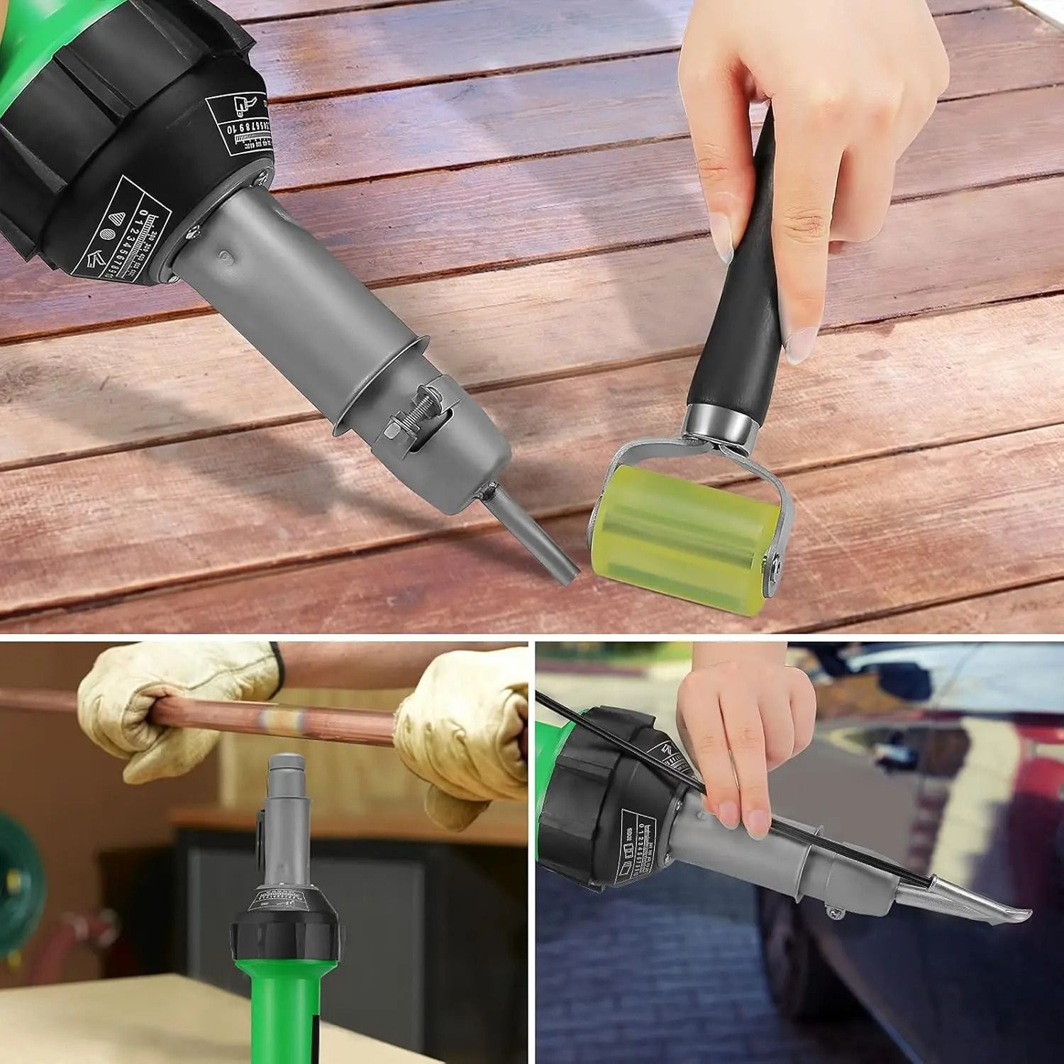 1600W Hot Air Plastic Welding Gun 220V PP PVC PE Welder Kit