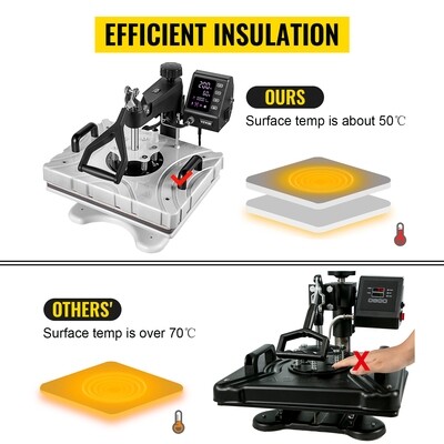 Heat Press 12x15 Sublimation Machine White Heat Press 12x15 Sublimation Machine White