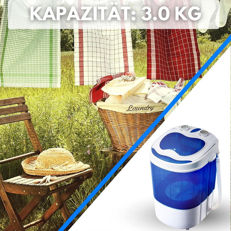 Portable Camping Mini Washing Machine 3kg