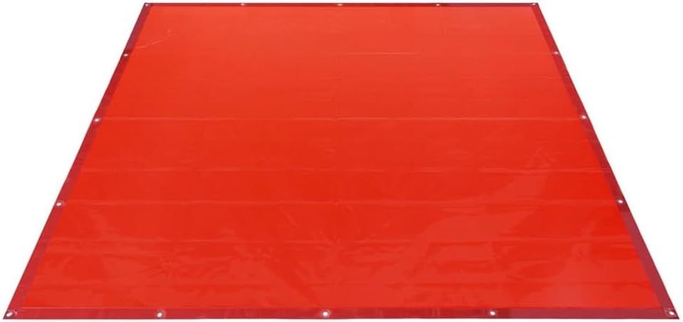 6' X 6' Flame Retardant Vinyl Welding Screens with Red Frame