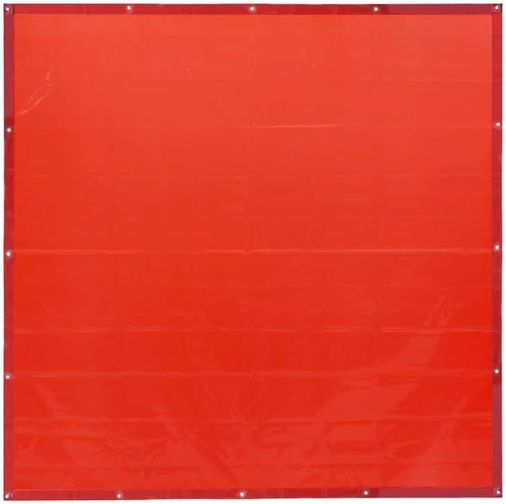 6' X 6' Flame Retardant Vinyl Welding Screens with Red Frame
