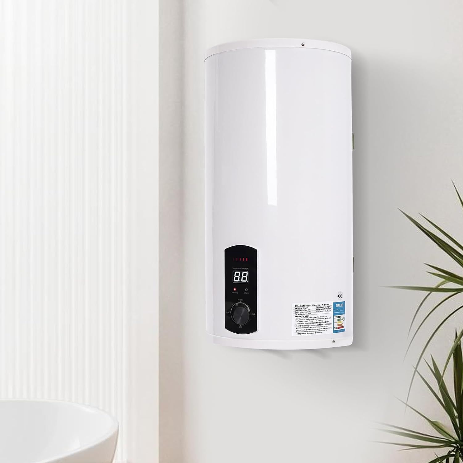 50L/80L/100L/120L Electric Storage Hot Water Heater – Instantaneous Water Boiler with LED Screen, 220V 2K for Residential and Commercial Hot Water Solutions