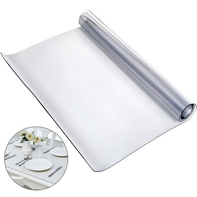 2mm Clear PVC Table Protector Mat Heat Resistant Waterproof Cover 45 x 100 Inch