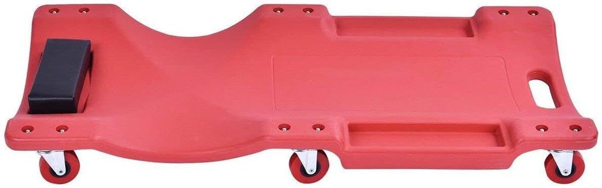 Padded Rolling Vehicle Creeper with Tool Tray