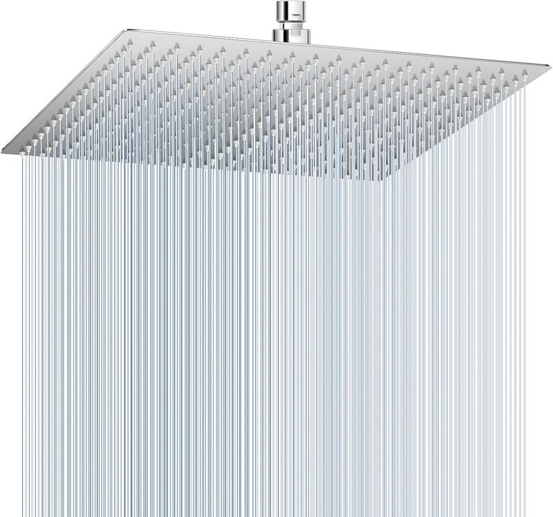 Rain Shower Head 40x40cm Stainless Steel Chrome