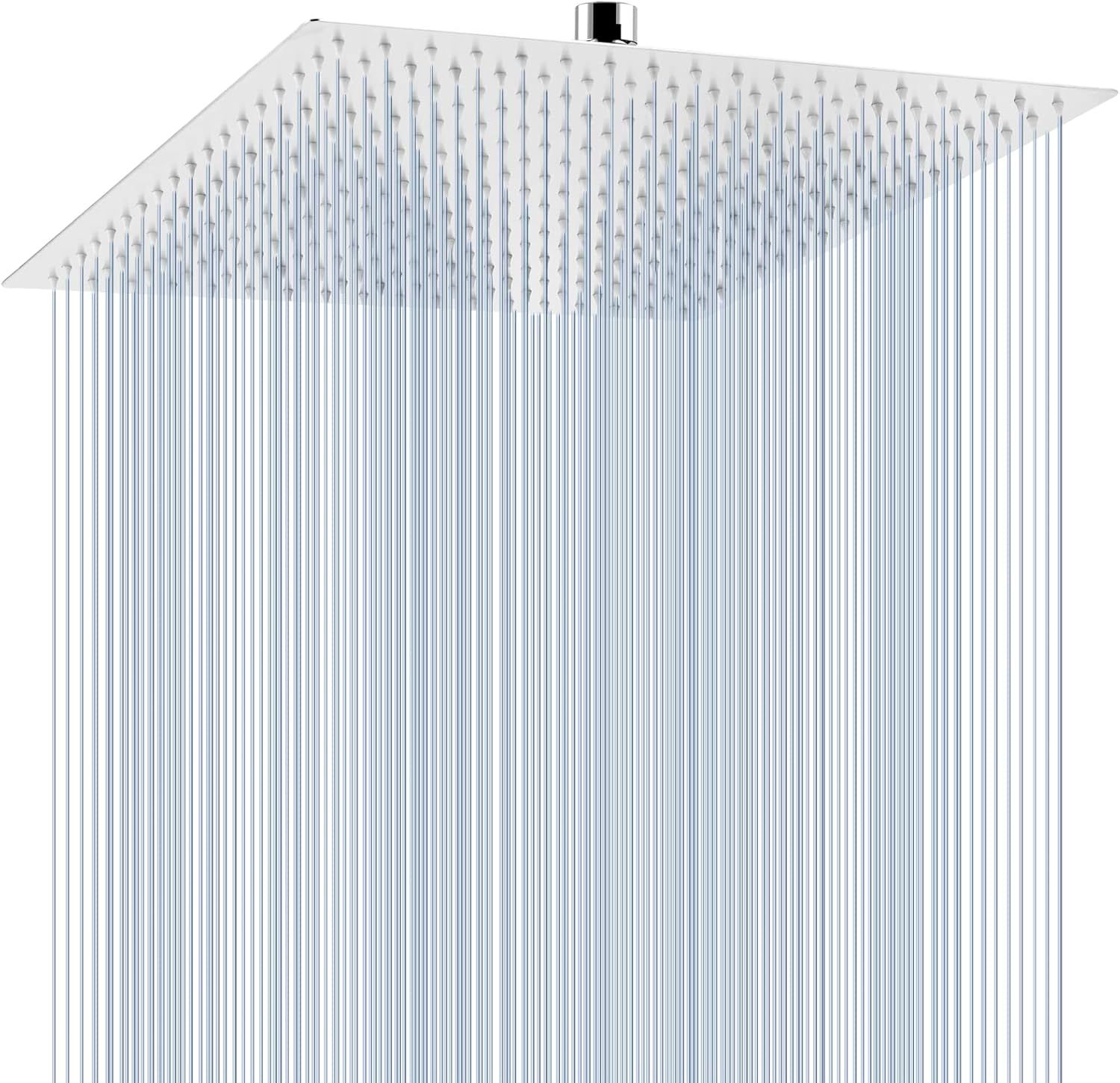 Rain Shower Head 16-Inch Square Chrome – Stainless Steel