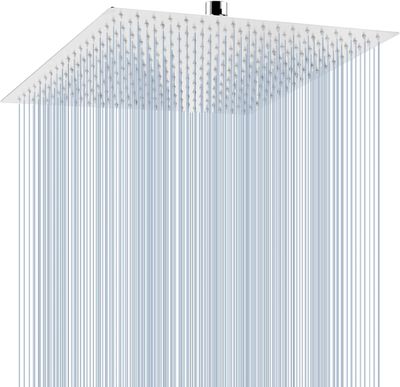 Rain Shower Head 16-Inch Square Chrome – Stainless Steel