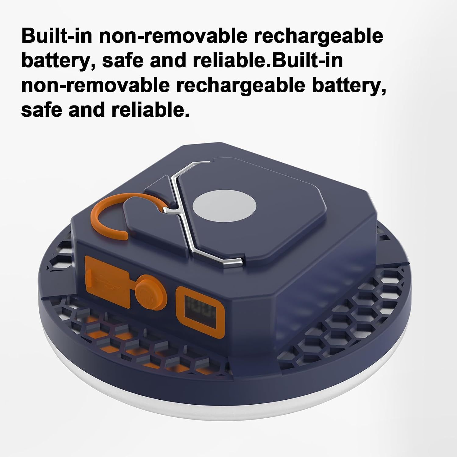Rechargeable LED Camping Lantern 2000 Lumen 9900mAh Battery Emergency Light with Hook