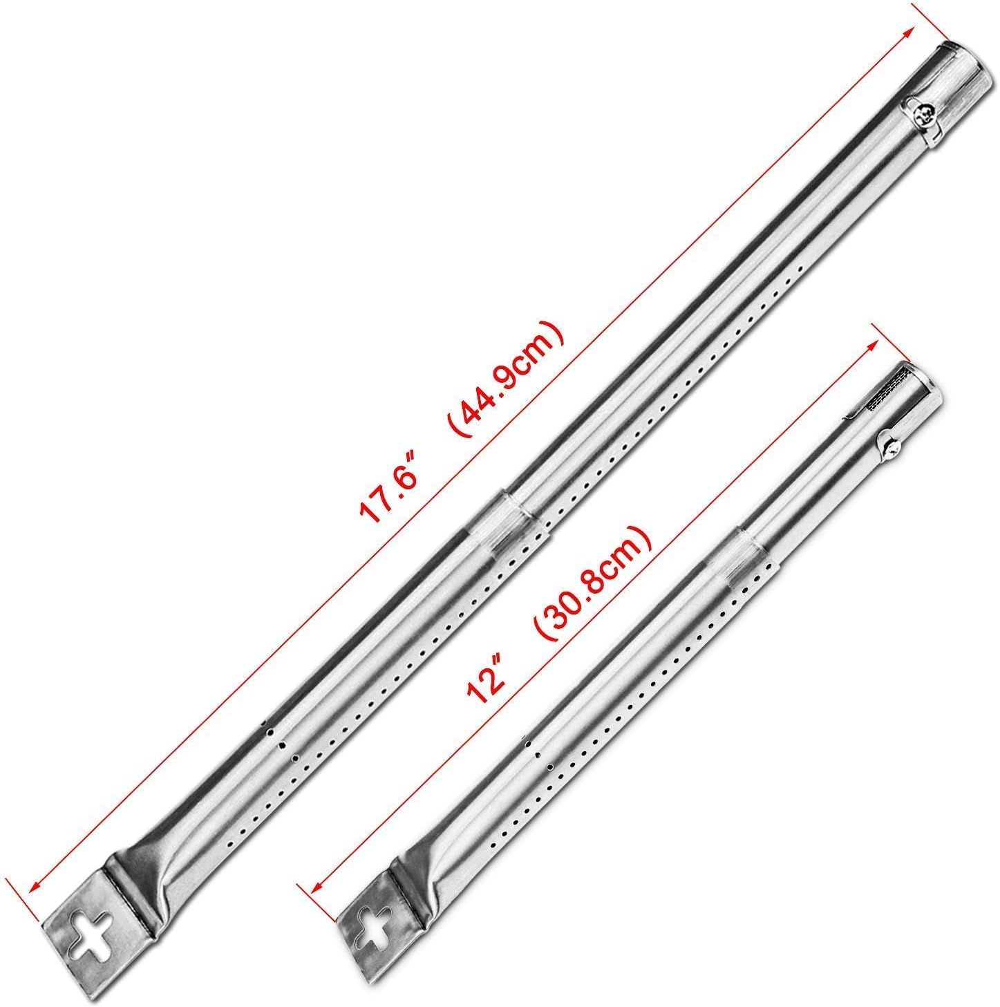 3-Piece Adjustable Stainless Steel Tube Burners for Gas Grill – 12" to 17½"