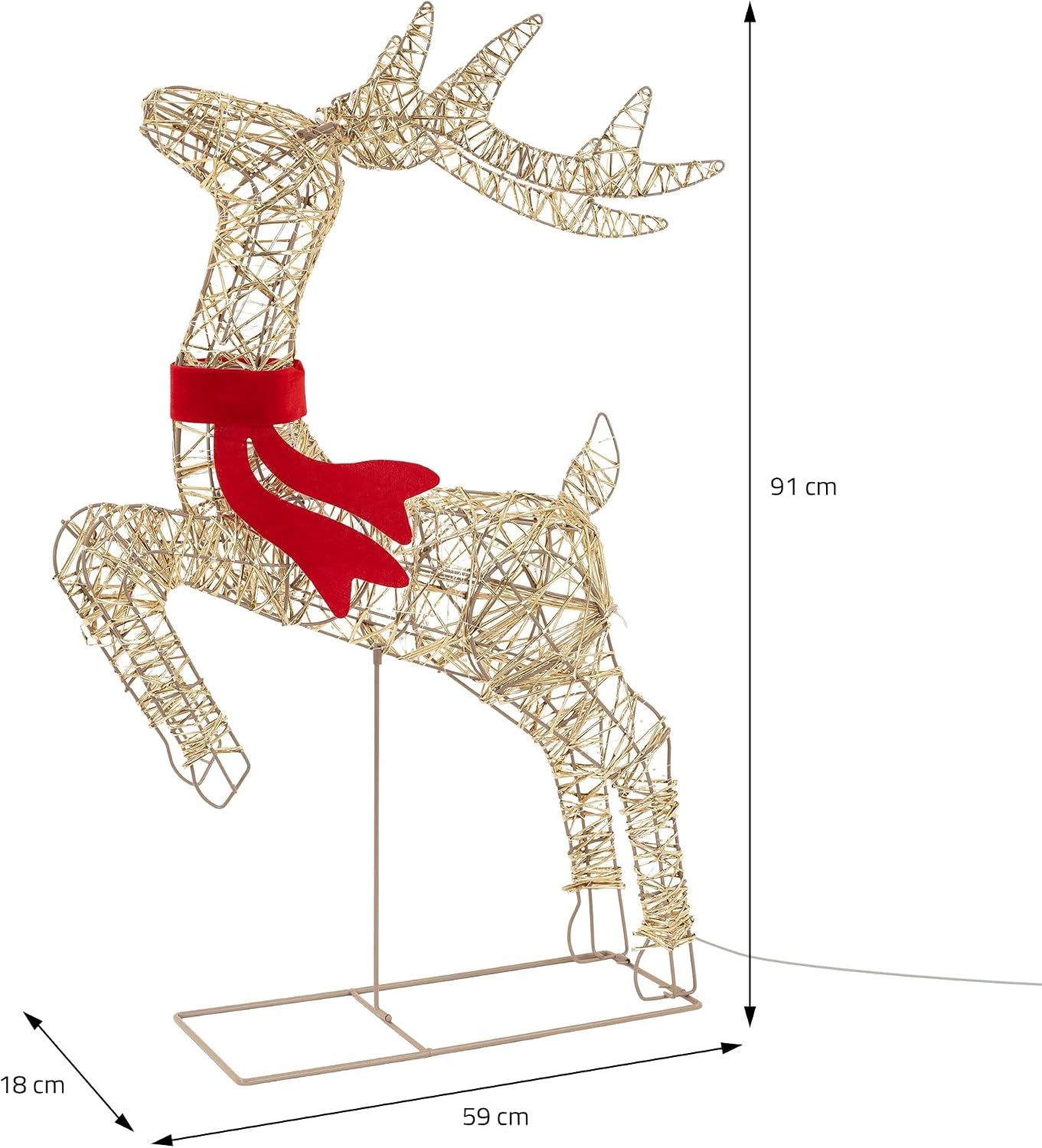 LED Reindeer Outdoor Christmas Figurine 91 cm Christmas